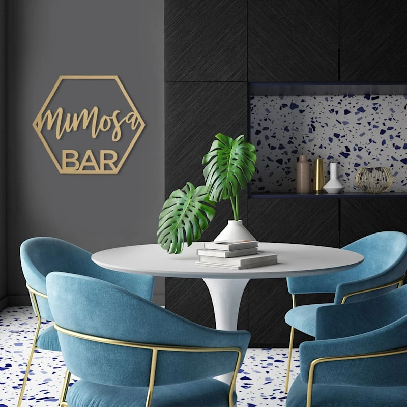 Mimosa Bar Metal Wall Sign, 16x14 4 Mimosa Bar Metal Wall Sign, 16x14 - Image 2