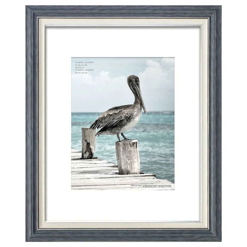 Miranda 16x20 Matted To 11x14 Poster Wall Frame, Turquoise & Silver 3 Miranda 16x20 Matted To 11x14 Poster Wall Frame, Turquoise & Silver