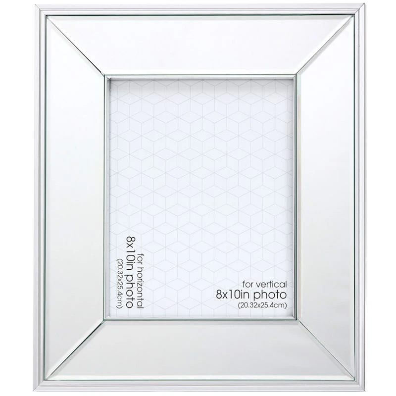 Mirror On Mirror Tabletop Photo Frame, 8x10 3 Mirror On Mirror Tabletop Photo Frame, 8x10