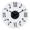 Music Notes Wall Clock, 24" 1 Music Notes Wall Clock, 24" -Athome Sales music notes wall clock 24