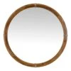 Natural Framed Round Wall Mirror, 30" 2 Natural Framed Round Wall Mirror, 30" -Athome Sales natural framed round wall mirror 30