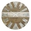 Natural Wood Round Wall Clock, 23" 2 Natural Wood Round Wall Clock, 23" -Athome Sales natural wood round wall clock 23