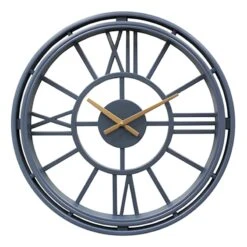 Navy Blue Wall Clock, 20"