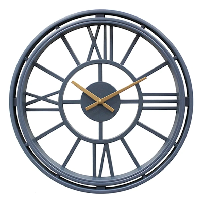 Navy Blue Wall Clock, 20" 3 Navy Blue Wall Clock, 20"