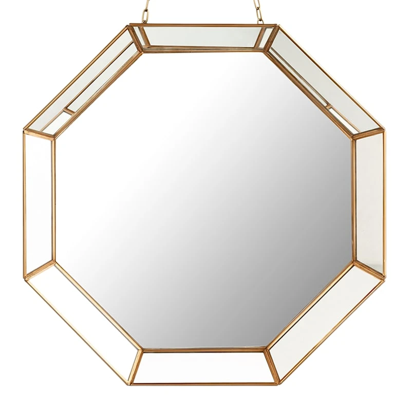 Octagon Wall Mirror, 18" 3 Octagon Wall Mirror, 18"