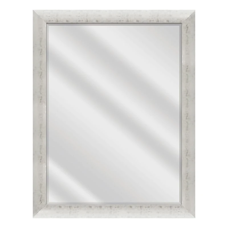 Olivia White & Silver Wall Mirror, 43x55 3 Olivia White & Silver Wall Mirror, 43x55