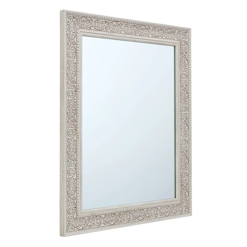 Ornate Floral Wall Mirror, 22x28 4 Ornate Floral Wall Mirror, 22x28 - Image 2