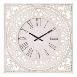 Ornate Square Wall Clock, 24"