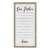Our Father Prayer Wall Sign, 10x20