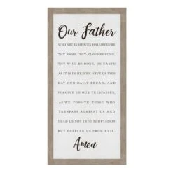 Our Father Prayer Wall Sign, 10x20