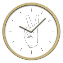 Peace Wall Clock, 12"