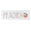 Peaches Metal Wall Sign, 24x8 -Athome Sales peaches metal wall sign 24x8 1