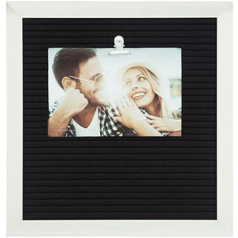 Photo Clip Letter Board With Characters For Customization, 10" 3 Photo Clip Letter Board With Characters For Customization, 10"
