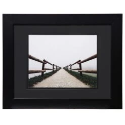 Pick & Mix 11x14 Black Matted To 8x10 Linear Wall Frame, Black