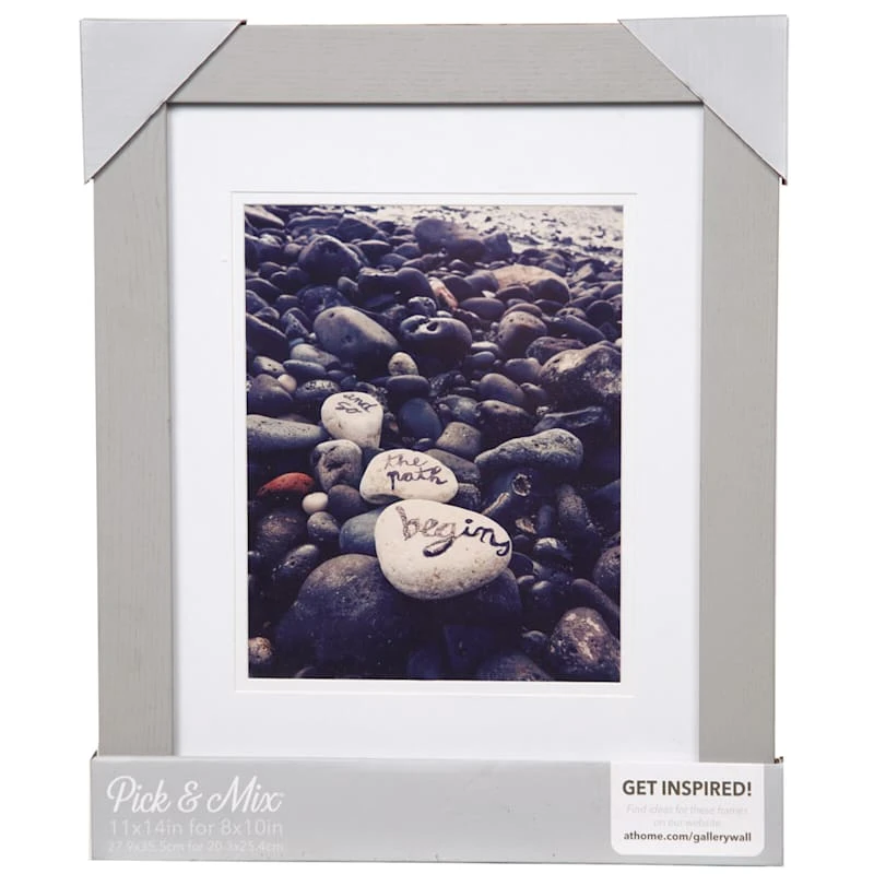 Pick & Mix 11x14 Matted To 8x10 Air Float Linear Wall Frame, Grey 4 Pick & Mix 11x14 Matted To 8x10 Air Float Linear Wall Frame, Grey - Image 2