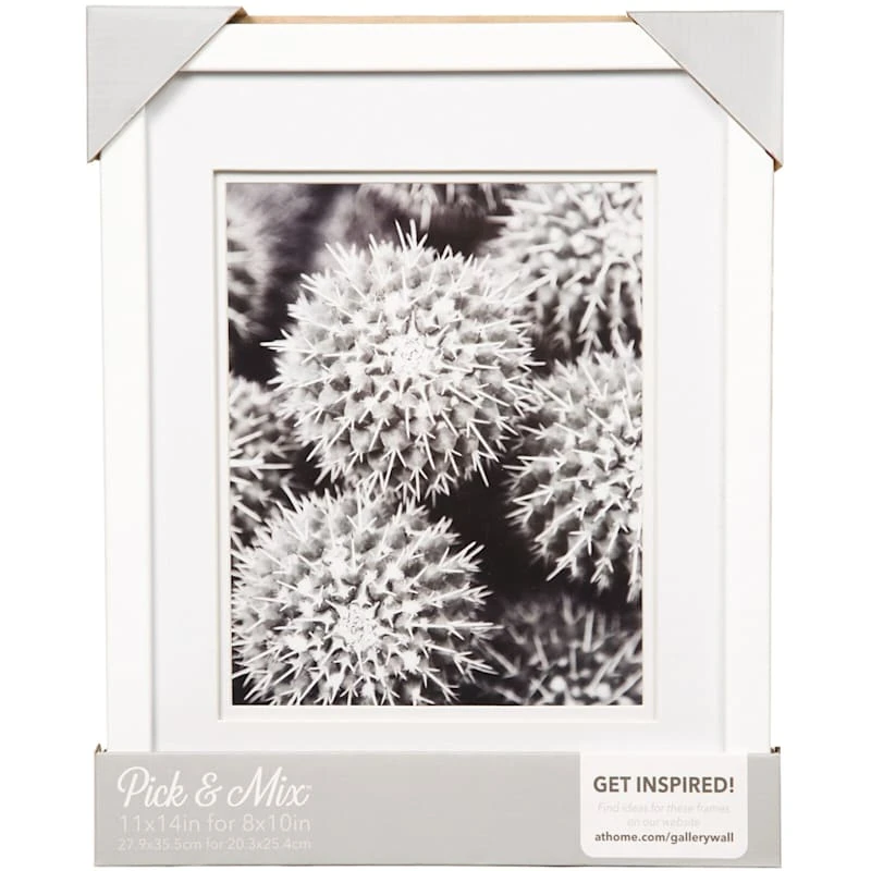 Pick & Mix 11x14 Matted To 8x10 Air Float Linear Wall Frame, White 4 Pick & Mix 11x14 Matted To 8x10 Air Float Linear Wall Frame, White - Image 2