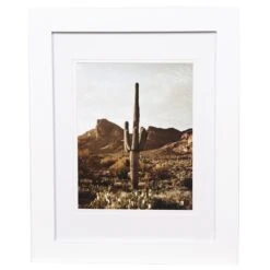 Pick & Mix 11x14 Matted To 8x10 Linear Wall Frame, White