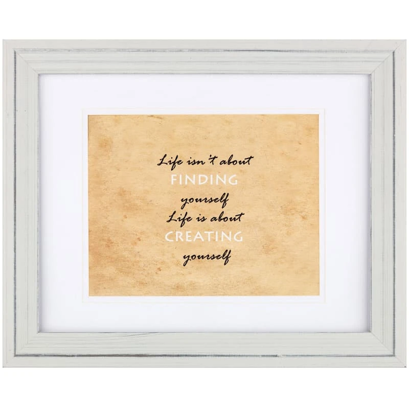 Pick & Mix 11x14 Matted To 8x10 Wall Frame, Whitewash 3 Pick & Mix 11x14 Matted To 8x10 Wall Frame, Whitewash