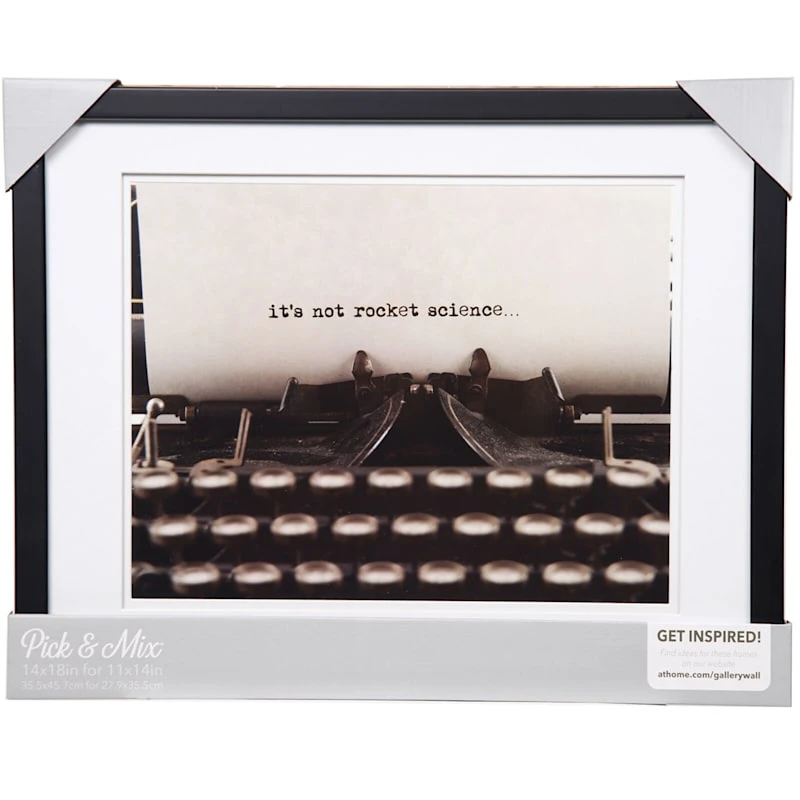 Pick & Mix 14x18 Matted To 11x14 Linear Wall Frame, Black 4 Pick & Mix 14x18 Matted To 11x14 Linear Wall Frame, Black - Image 2