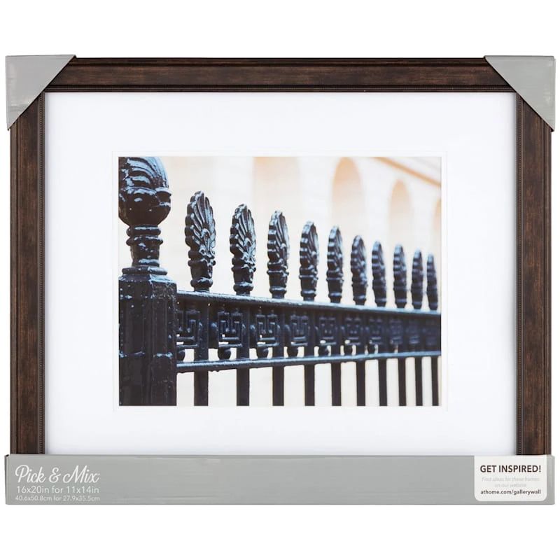 Pick & Mix 16x20 Matted To 11x14 Beaded Wall Frame, Bronze 4 Pick & Mix 16x20 Matted To 11x14 Beaded Wall Frame, Bronze - Image 2