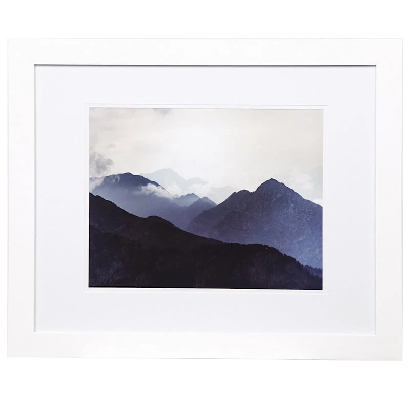Pick & Mix 16x20 Matted To 11x14 Linear Wall Frame, White 3 Pick & Mix 16x20 Matted To 11x14 Linear Wall Frame, White