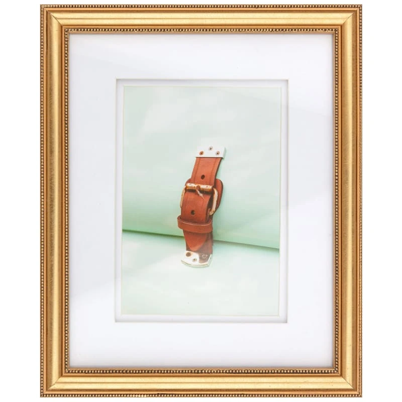 Pick & Mix 8x10 Matted To 5x7 Beaded Wall Frame, Gold 3 Pick & Mix 8x10 Matted To 5x7 Beaded Wall Frame, Gold