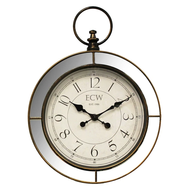 Pocket Watch Style Clock, 18" 3 Pocket Watch Style Clock, 18"