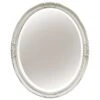Polyurethane Beads Distressed White Oval Wall Mirror, 24x31 2 Polyurethane Beads Distressed White Oval Wall Mirror, 24x31 -Athome Sales polyurethane beads distressed white oval wall mirror 24x31 1