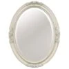 Polyurethane Framed Antique White Oval Wall Mirror, 25x33 -Athome Sales polyurethane framed antique white oval wall mirror 25x33 1