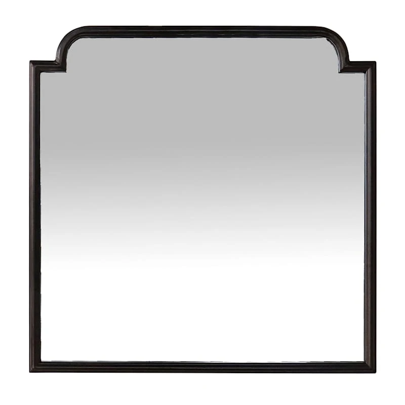 Providence Black Metal Wall Mirror, 24" 3 Providence Black Metal Wall Mirror, 24"