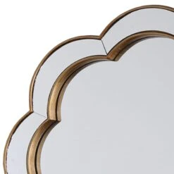 Providence Flower Shape Framed Wall Mirror, 22" -Athome Sales providence flower shape framed wall mirror 22 1