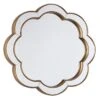 Providence Flower Shape Framed Wall Mirror, 22" 2 Providence Flower Shape Framed Wall Mirror, 22" -Athome Sales providence flower shape framed wall mirror 22