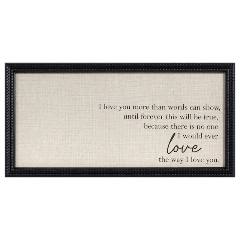Providence Framed I Love You Sentiment Wall Decor, 10x20 3 Providence Framed I Love You Sentiment Wall Decor, 10x20
