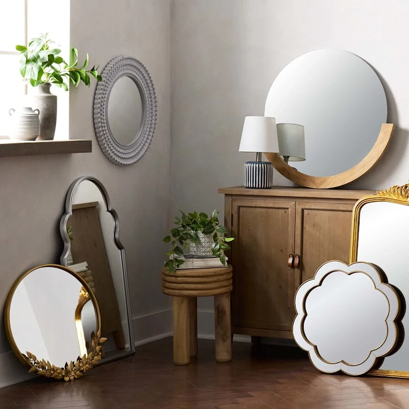 Providence Gold Floral Wall Mirror, 20x21 5 Providence Gold Floral Wall Mirror, 20x21 - Image 3