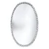 Providence Silver Metal Beaded Oval Wall Mirror, 14x22 2 Providence Silver Metal Beaded Oval Wall Mirror, 14x22 -Athome Sales providence silver metal beaded oval wall mirror 14x22 1