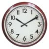 Red Retro Lucy Round Wall Clock, 16" 2 Red Retro Lucy Round Wall Clock, 16" -Athome Sales red retro lucy round wall clock 16