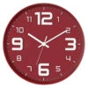 Red & White Modern 3D Dial Round Wall Clock, 12" 2 Red & White Modern 3D Dial Round Wall Clock, 12" -Athome Sales red white modern 3d dial round wall clock 12