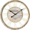 Round Natural Wooden Wall Clock, 23" 1 Round Natural Wooden Wall Clock, 23" -Athome Sales round natural wooden wall clock 23