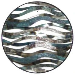 Round Wave Metal Wall Decor, 30"