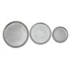Set Of 3 Silver Metal Discs Wall Decor 2 Set Of 3 Silver Metal Discs Wall Decor -Athome Sales set of 3 silver metal discs wall decor
