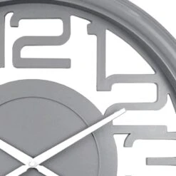 Silver Cutout Wall Clock, 20" 5 Silver Cutout Wall Clock, 20" -Athome Sales silver cutout wall clock 20 1