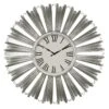 Silver Distressed Studio Wall Clock, 23"
