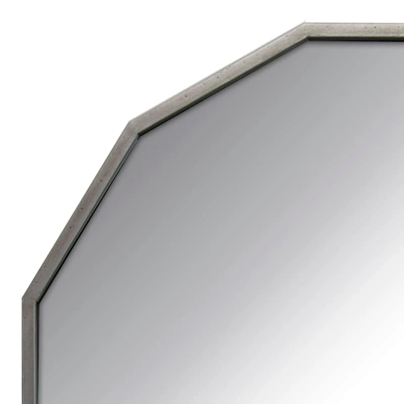 Silver Dodecagon Wall Mirror, 27" 4 Silver Dodecagon Wall Mirror, 27" - Image 2