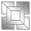 Silver Framed Accent Wall Mirror, 16" 1 Silver Framed Accent Wall Mirror, 16" -Athome Sales silver framed accent wall mirror 16