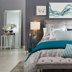 Silver Framed Mirror On Mirror, 33x69 -Athome Sales silver framed mirror on mirror 33x69 2