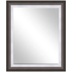 Silver & Grey Wall Mirror, 21x25