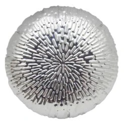 Silver Metal Round Wall Decor, 11"