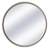 Silver Metal Round Wall Mirror, 22" 1 Silver Metal Round Wall Mirror, 22" -Athome Sales silver metal round wall mirror 22
