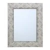 Silver Raised Dots Framed Wall Mirror, 22x28 -Athome Sales silver raised dots framed wall mirror 22x28 1