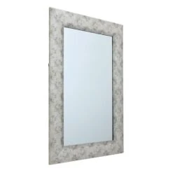 Silver Raised Dots Framed Wall Mirror, 24x36 8 Silver Raised Dots Framed Wall Mirror, 24x36 -Athome Sales silver raised dots framed wall mirror 24x36 2